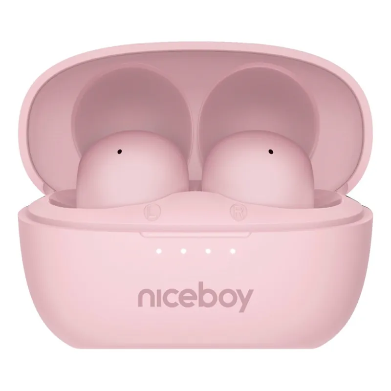 Top Prodej Niceboy Podsie 4 POP - Bezdrátová sluchátka 400 mAh + 2x 40 mAh IPX4 růžová