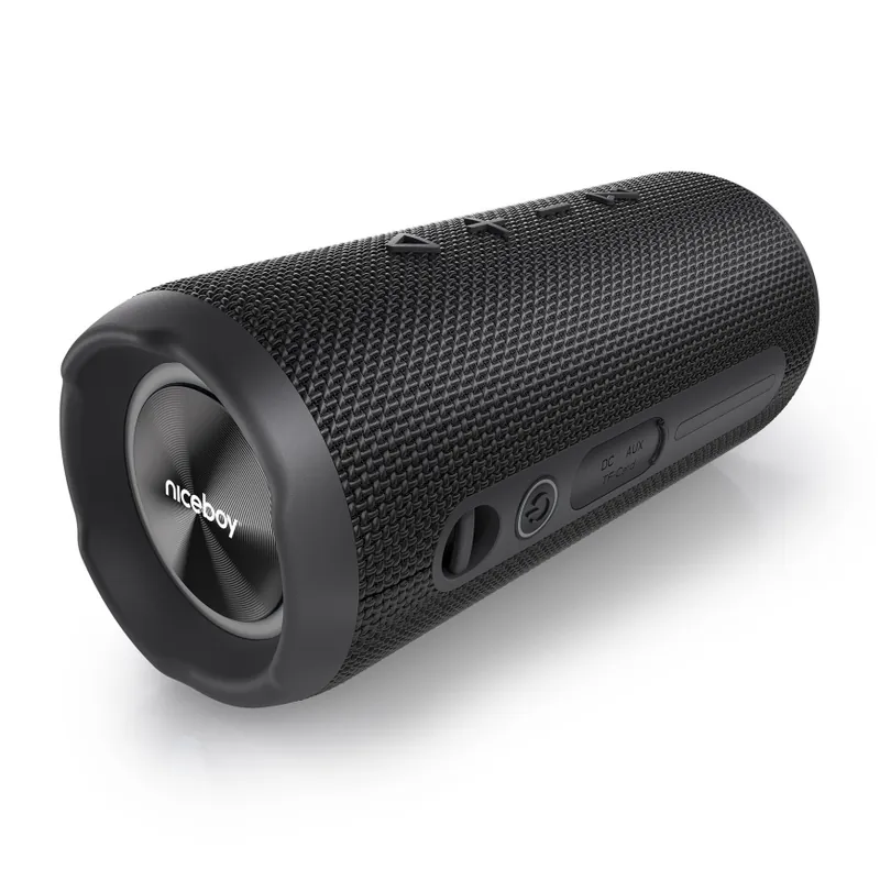 Niceboy Nexus - LED Bezdrátový reproduktor s mikrofonem 26W/4000 mAh IPX6 černá Novinka