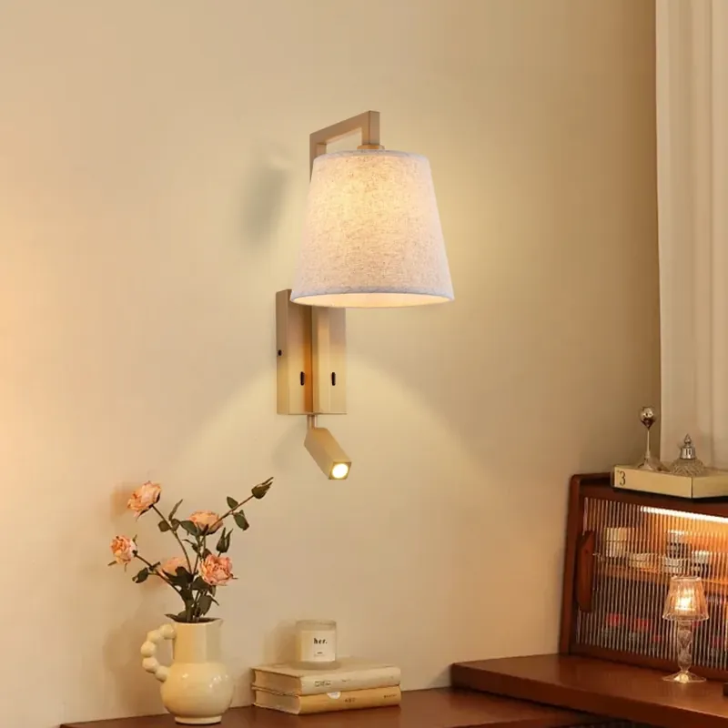 Brilagi - LED Nástěnná lampa RAYA 1xE14/40W/230V + LED/3W len/béžová Horká Nabídka