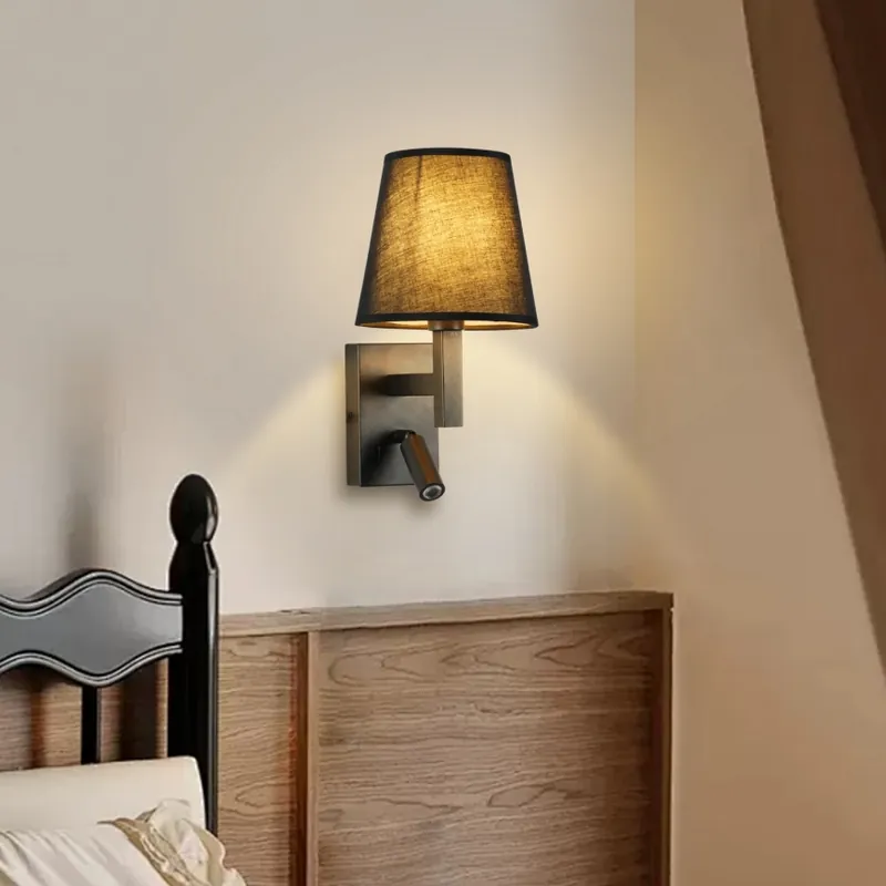 Must-Have Brilagi - LED Nástěnná lampa DEYA 1xE14/40W/230V + LED/3W černá