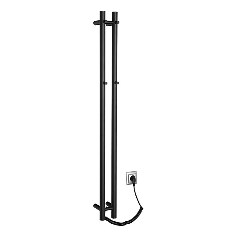 Originální Sapho - Elektrický sušák ručníků PAPINADO 40W 120x11 cm matná černá