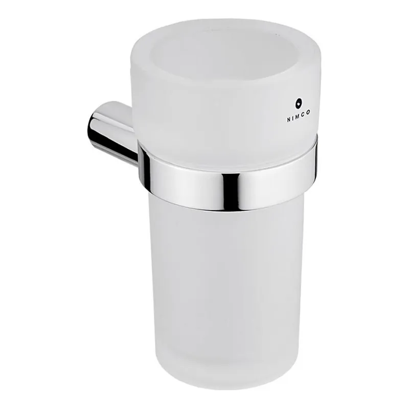 Expresní Doručení NIMCO BR 11058W-26 - Nástěnný stojánek na zubní kartáčky BORMO matné sklo/lesklý chrom