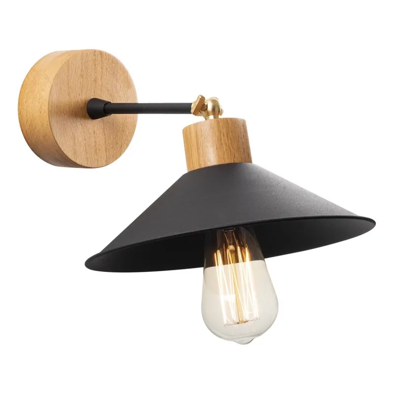 Dokud Zásoby Vydrží Nástěnné svítidlo MANAVGAT 1xE27/40W/230V hnědá/černá