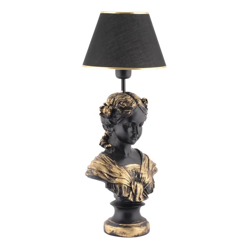 Stolní lampa OPELYA 1xE27/40W/230V černá/zlatá Nejlepší Cena