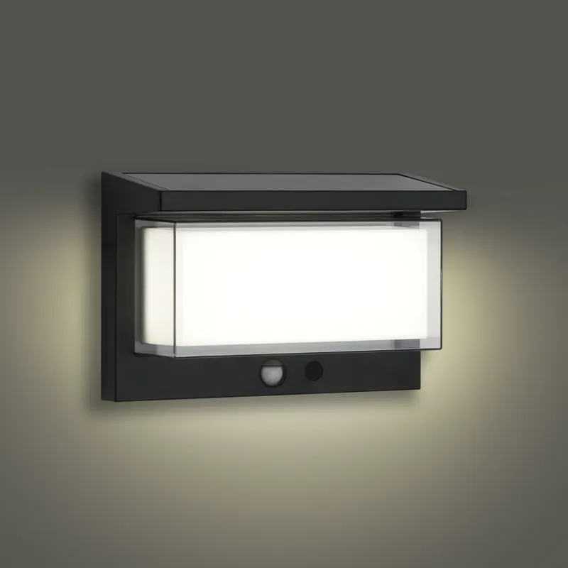 Brilagi - LED Solární nástěnné svítidlo se senzorem SUN LUME LED/10W/3,7V 4000 mAh IP44 Horká Nabídka