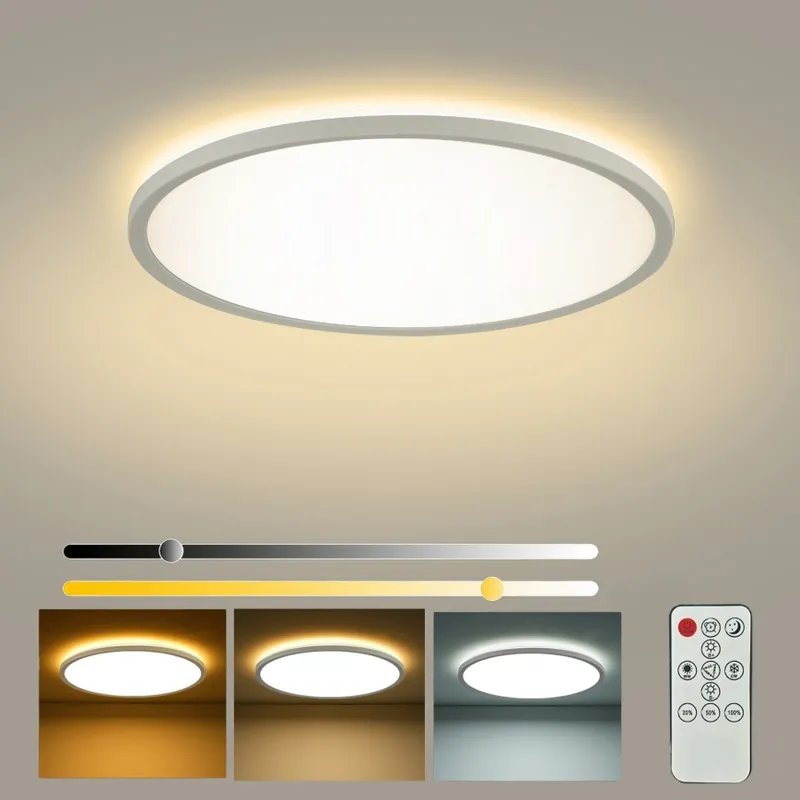 Výprodej Brilagi - LED Stmívatelné stropní svítidlo ULTRA SLIM LED/24W/230V 2700-6500K pr. 42 cm bílá + dálkové ovládání