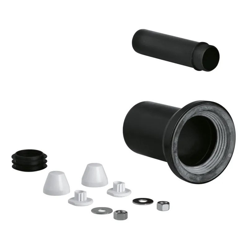 Finální Výprodej GROHE 37311K00 - Přívodná a odvodná souprava pro WC 150 mm černá