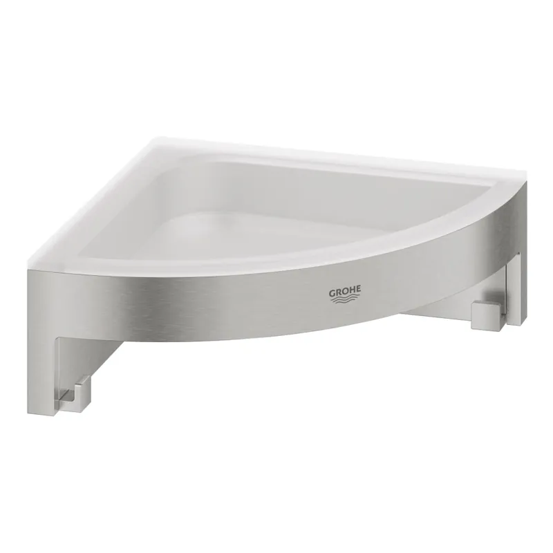 Sezónní Sleva GROHE 41106DC0 - Rohová sprchová polička START CUBE 200 x 200 x 60 mm nerez
