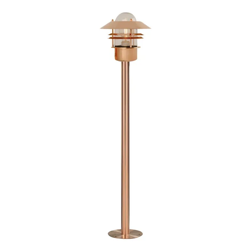 Nordlux - Venkovní lampa BLOKHUS 1xE27/60W/230V IP54 měděná 92 cm Dokud Zásoby Vydrží
