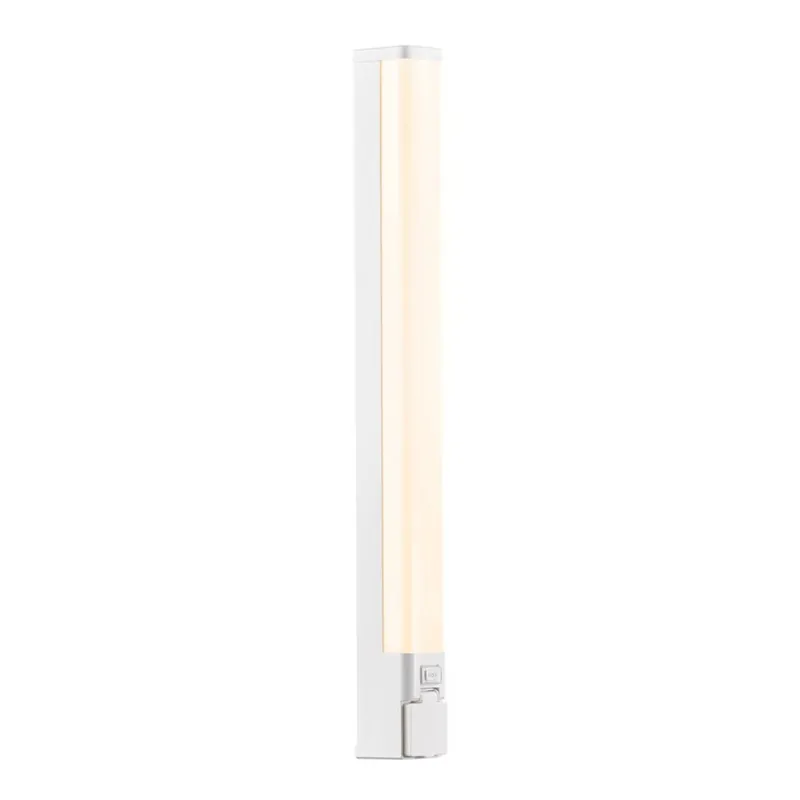 Sezónní Sleva Nordlux - LED Stmívatelné koupelnové osvětlení zrcadla se zásuvkou SJAVER LED/15W/230V IP44 60 cm bílá