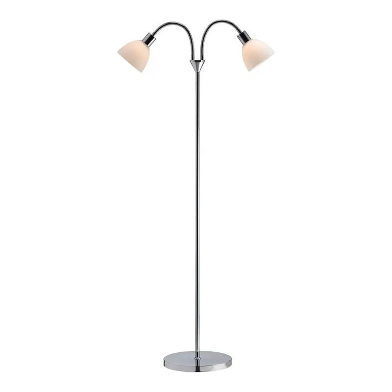 Jen Po Omezenou Doba Nordlux - Stojací lampa RAY 2xE14/25W/230V lesklý chrom