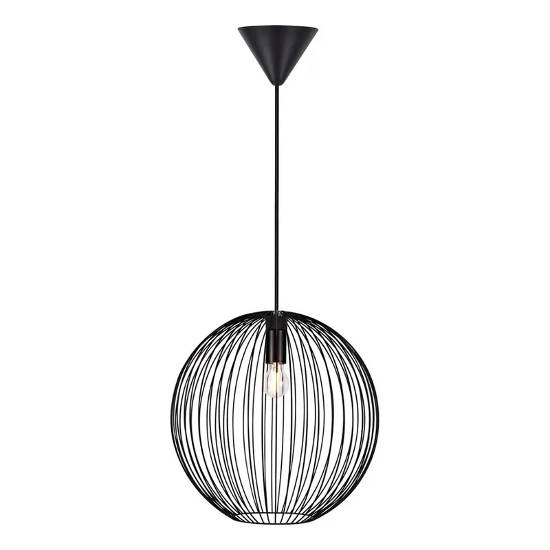 Nordlux - Lustr na lanku BERONI 1xE27/60W/230V černá pr. 35 cm Top Prodej