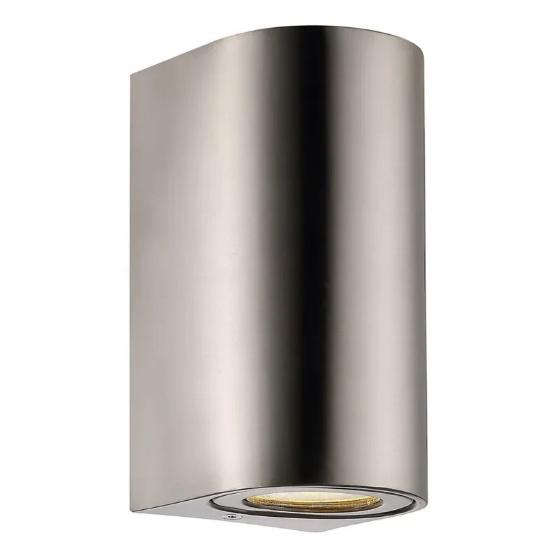 Sleva Nordlux - Venkovní nástěnné svítidlo CANTO 2xGU10/28W/230V IP44 nerez