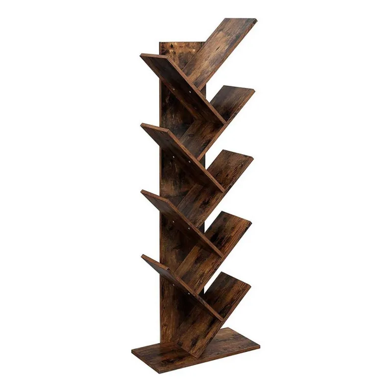 Knihovna LIVARO 50x142x25 cm hnědá Akční Cena