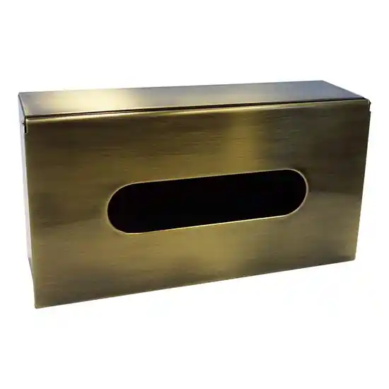 Ověřený Zásobník kapesníků 25x13 cm bronzová