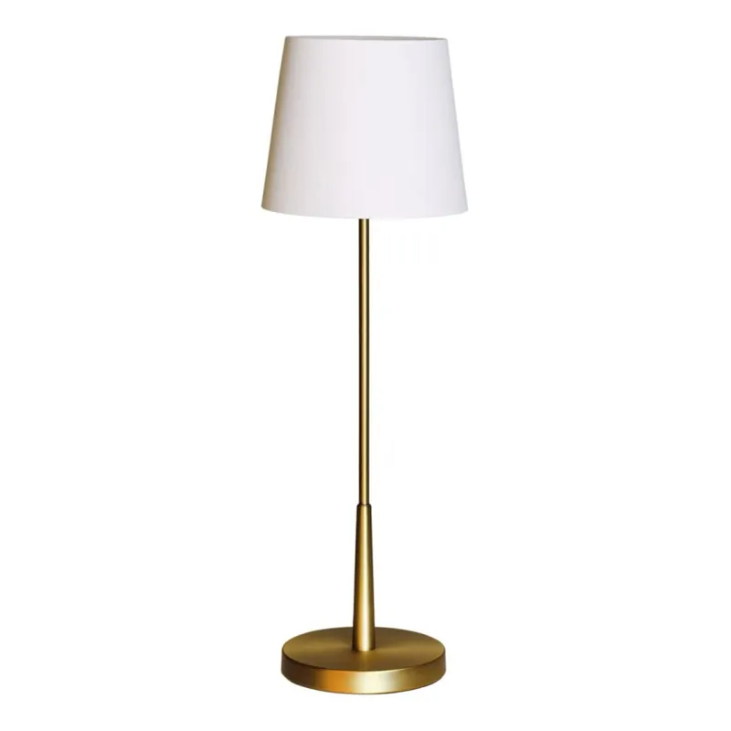 Značkový ByRydens - Stolní lampa LUMI 1xE27/8W/230V bílá/zlatá 68,5 cm