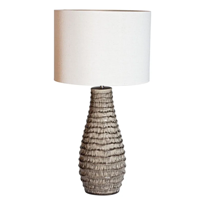 Super Cena ByRydens - Stolní lampa BARTHA 1xE27/8W/230V béžová