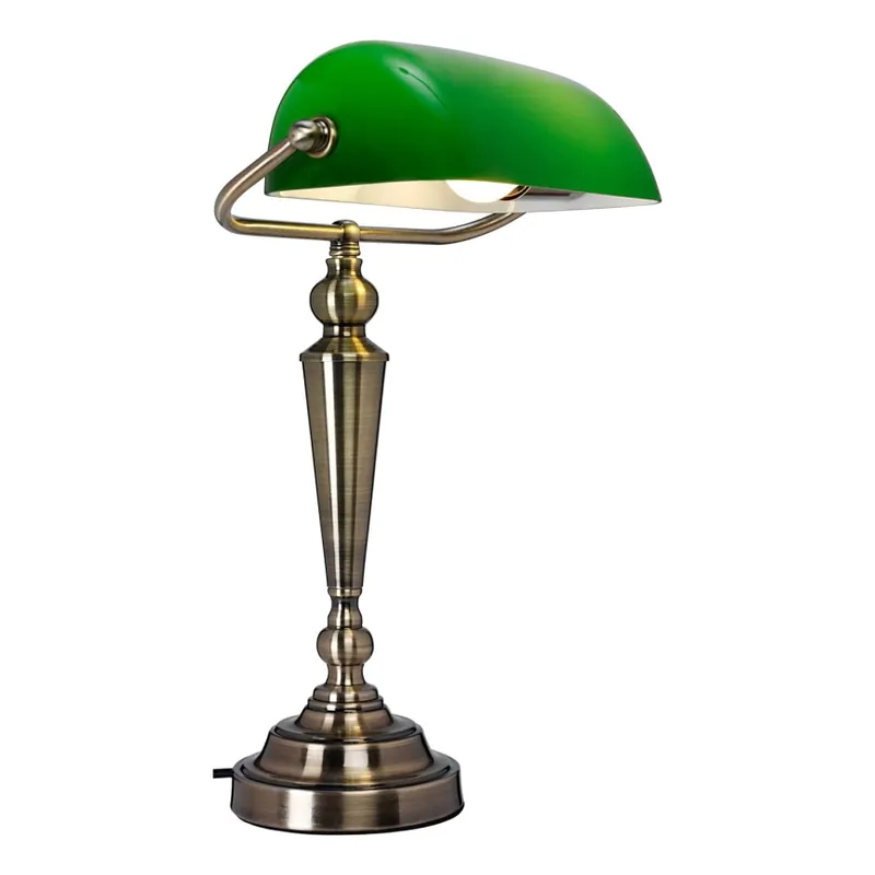 Nová Kolekce Cottex - Stolní lampa THE BANKER 1xE27/60W/230V