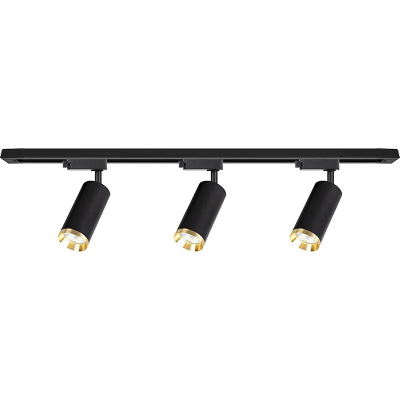 Bodové svítidlo v lištovém systému MICA 3xGU10/10W/230V černá/zlatá Novinka