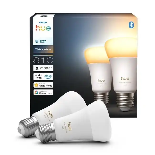 Top Prodej SADA 2x LED Stmívatelná žárovka Philips Hue WHITE AMBIANCE E27/6W/230V 1000-20000K