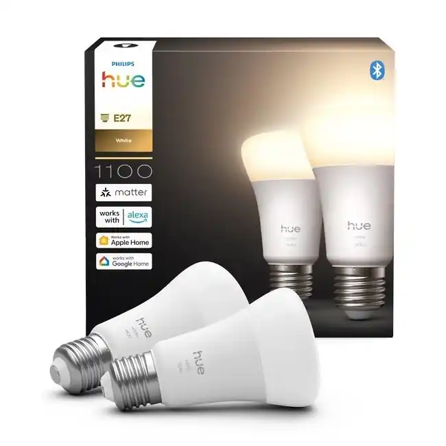 SADA 2x LED Stmívatelná žárovka Philips Hue WHITE E27/9,5W/230V 2700K Tovární Cena