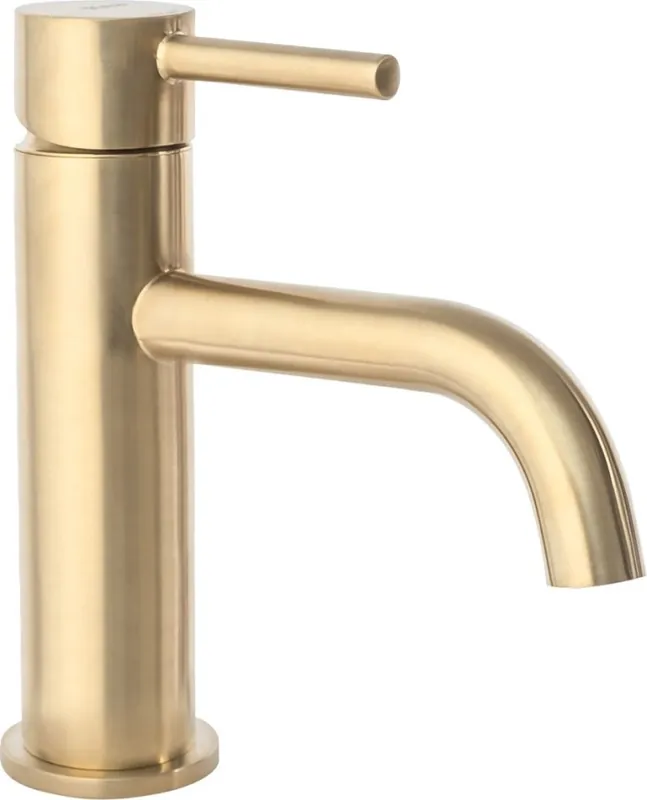 Rychlé Dodání REA-B4527 - Umyvadlová baterie LUNGO 16,5 cm broušená zlatá