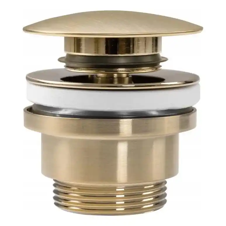 Kup Teď REA-A8585 - Umyvadlová výpusť CLICK-CLACK pr. 6,4 cm broušená zlatá