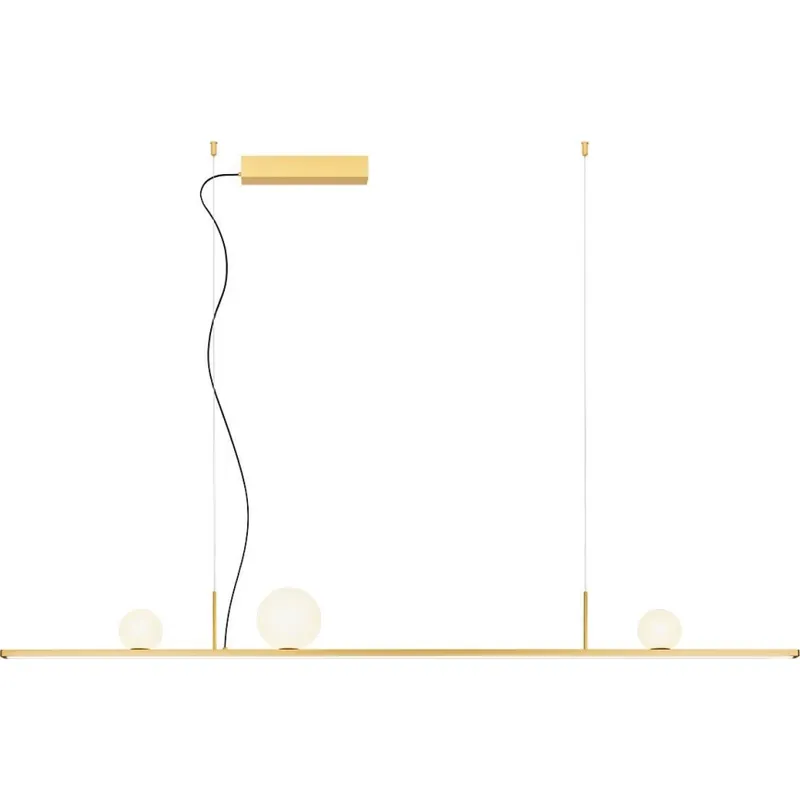 Cenově Výhodný Redo 01-4301 - LED Stmívatelný lustr na lanku DUNE LED/48W/230V 3000K CRI 90 bílá/zlatá