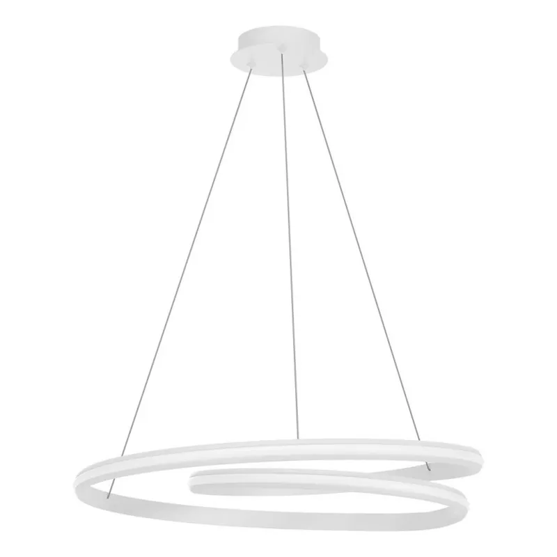 Redo 01-4363 - LED Stmívatelný lustr na lanku TORSION LED/60W/230V 2700/3000/4000K CRI 90 pr. 75,2 cm bílá Časově Omezené
