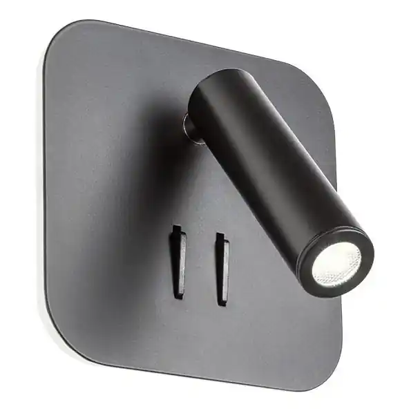 Horká Nabídka Redo 01-1492 - LED Nástěnné svítidlo QUDA LED/6W/230V + LED/3W CRI 90 černá