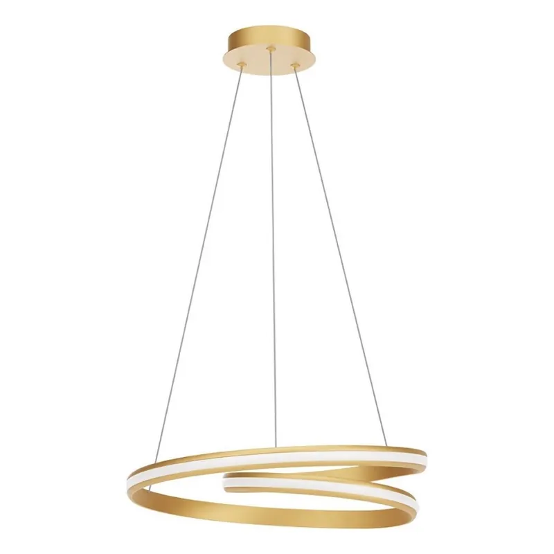 Horká Nabídka Redo 01-4361 - LED Stmívatelný lustr na lanku TORSION LED/40W/230V 2700/3000/4000K CRI 90 pr. 56 cm zlatá