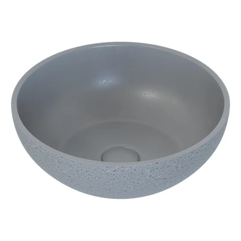 Umyvadlo na desku BERGEN pr. 39 cm beton/šedá Aktuální