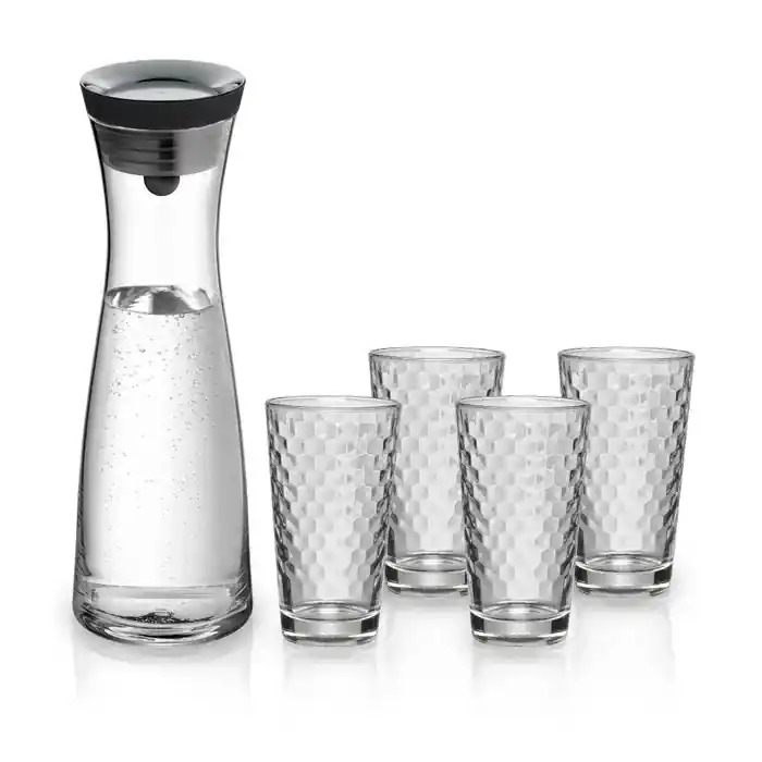 Zlevněný WMF - Karafa na vodu Basic 1 l + 4 sklenice