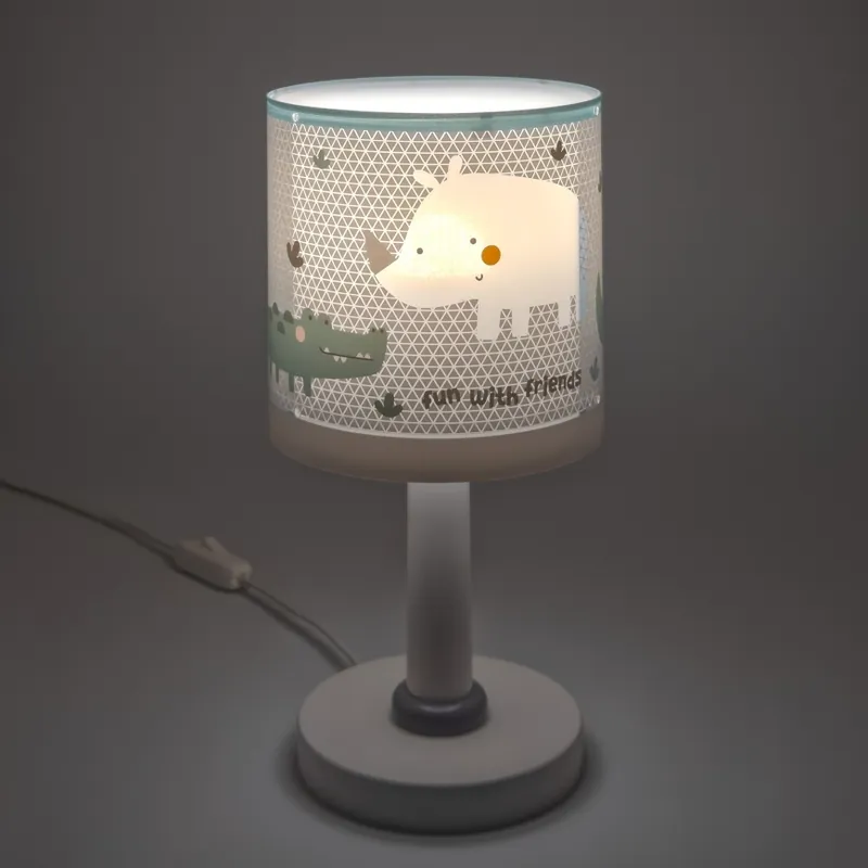 Dalber 60621N - LED Dětská lampička RHINO&CROCO 1xG4/4W/230V šedá Koupit Online