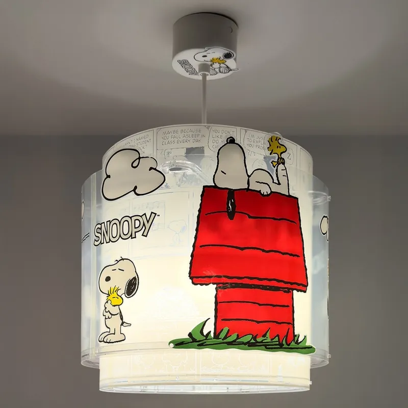 Koupit Online Dalber 76302 - Dětský lustr SNOOPY 1xE27/15W/230V bílá/červená