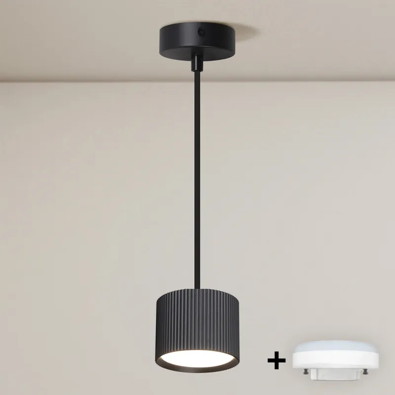 Must-Have Brilagi - LED Lustr na lanku STRIPY 1xGX53/15W/230V černá