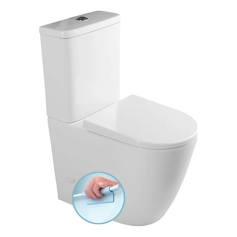 Vysoce Kvalitní Sapho - WC kombi TURKU spodní/zadní odpad keramika/bílá