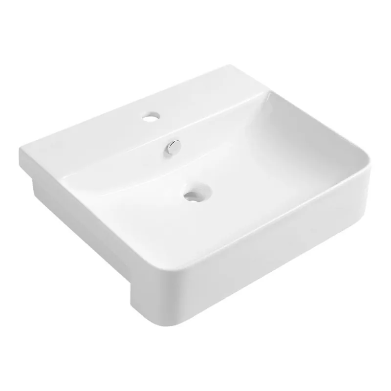Isvea - Polozápustné umyvadlo SOTT AQUA 59x49 cm keramika/bílá Poslední Šance