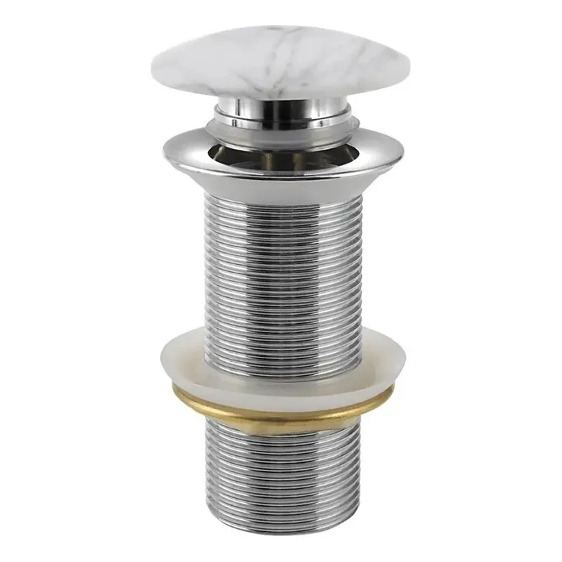 Sapho - Umyvadlová výpusť BLOK pr. 6,6 cm carrata/bílá Časově Omezené