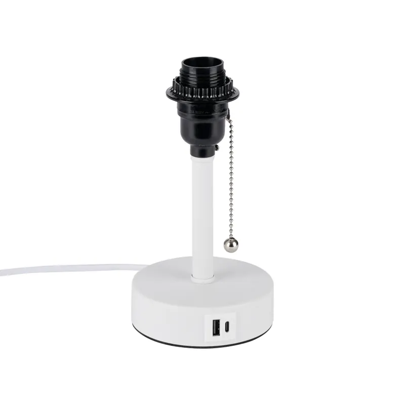 Akční Nabídka Brilagi - Stolní lampa s USB portem TABLON 1xE27/25W/230V bílá