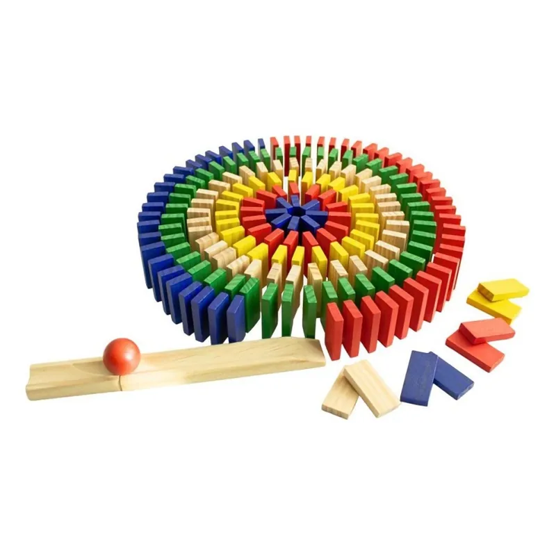 Akce 2Kids Toys - Dřevěné domino barevné 400 ks