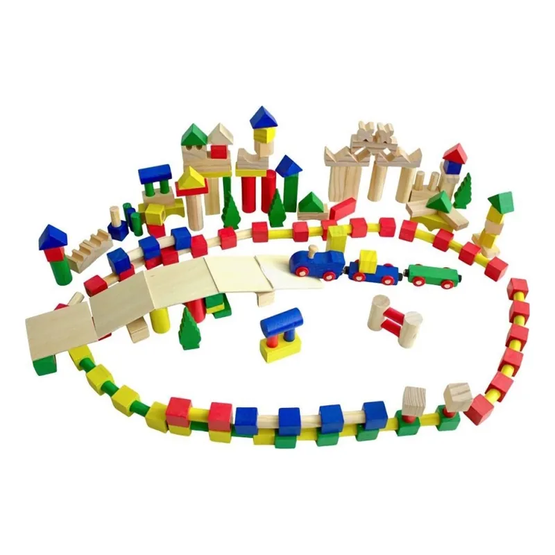 2Kids Toys - Dřevěné kostky barevné 500 ks Top Prodej