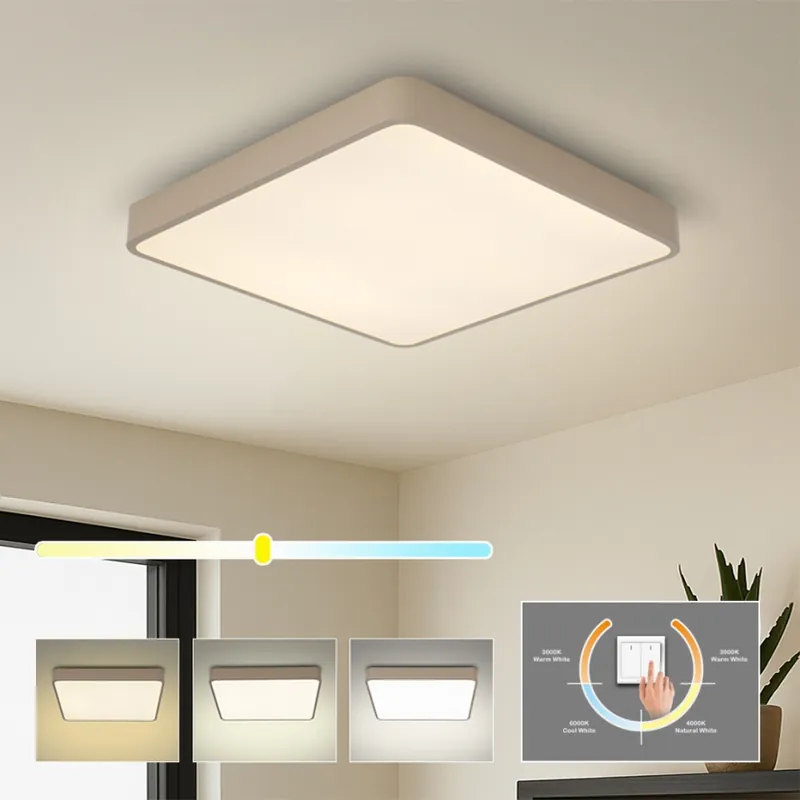 Brilagi - LED Stropní svítidlo POOL LED/48W/230V 3000/4000/6000K 50x50 cm béžová Cenová Bomba