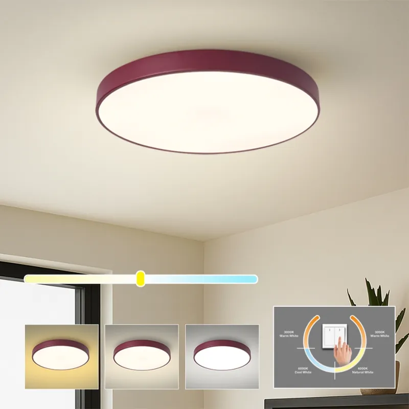 Sezónní Sleva Brilagi - LED Stropní svítidlo POOL LED/60W/230V 3000/4000/6000K pr. 50 cm burgundy