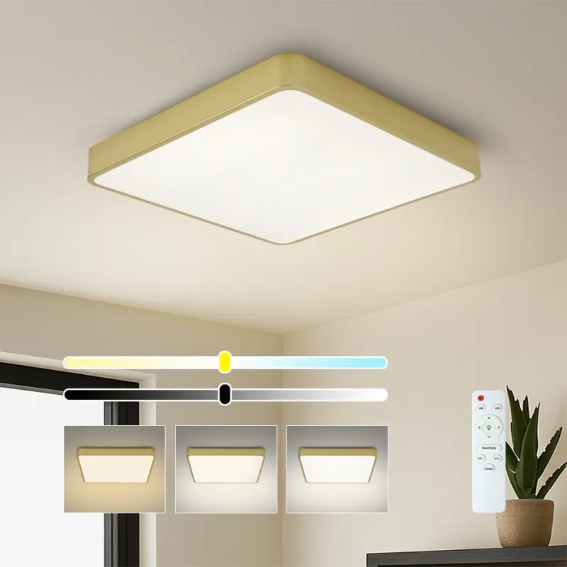 Brilagi - LED Stmívatelné stropní svítidlo POOL LED/48W/230V 3000-6000K 50x50 cm zlatá + dálkové ovládání Tovární Cena
