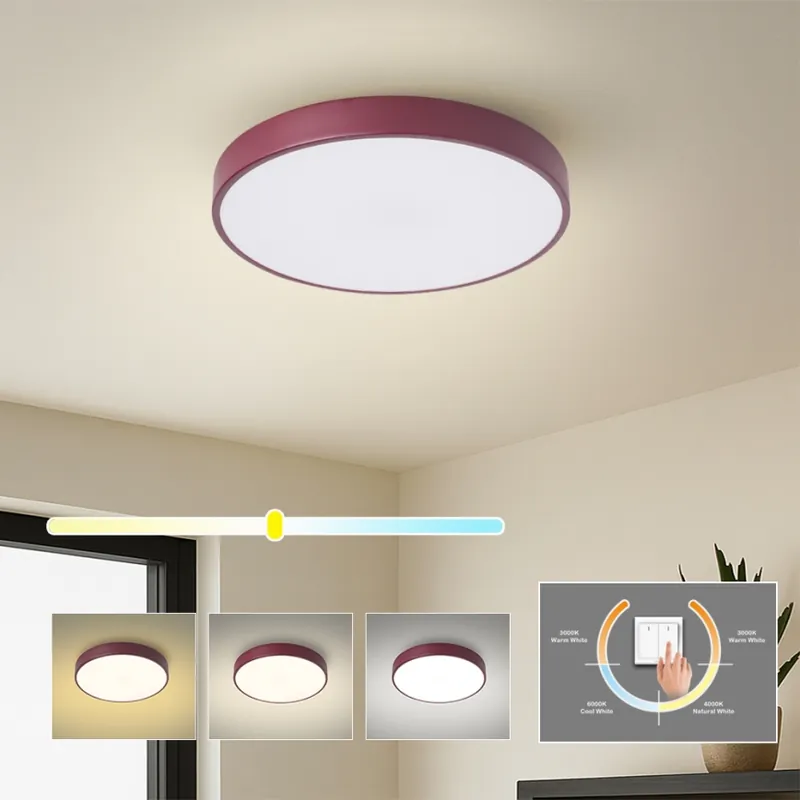 Originální Brilagi - LED Stropní svítidlo POOL LED/36W/230V 3000/4000/6000K pr. 30 cm burgundy