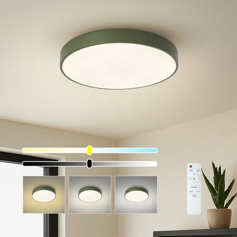 Nízká Cena Brilagi - LED Stmívatelné stropní svítidlo POOL LED/48W/230V 3000-6000K pr. 40 cm zelená + dálkové ovládání