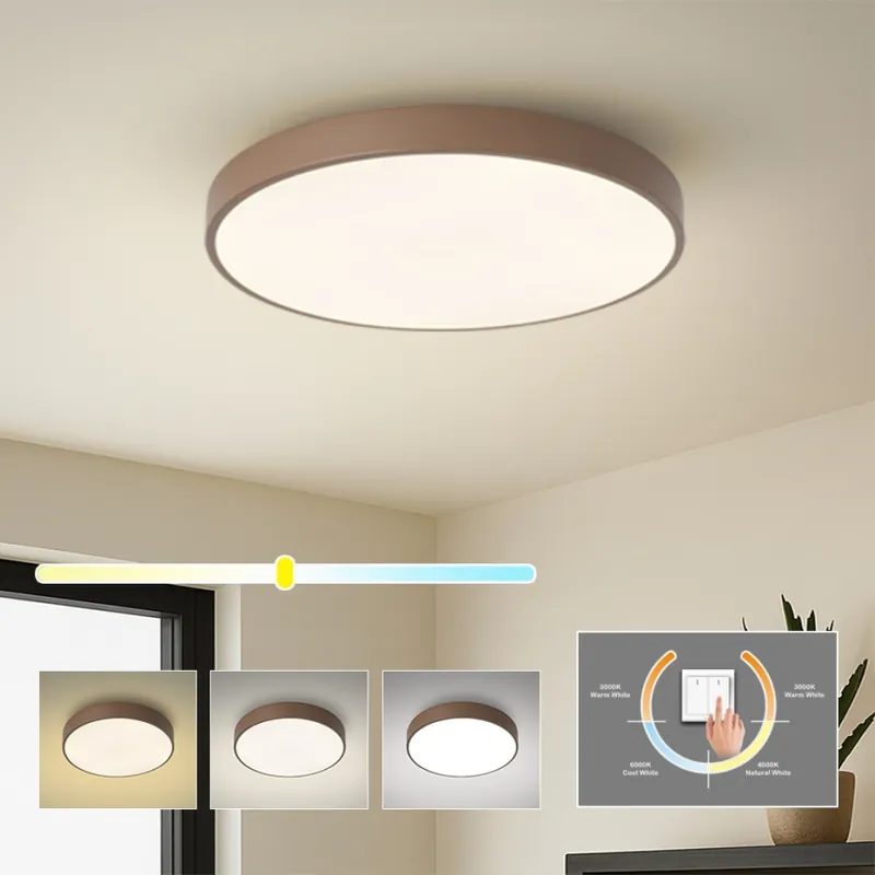Brilagi - LED Stropní svítidlo POOL LED/60W/230V 3000/4000/6000K pr. 50 cm hnědá Tovární Cena