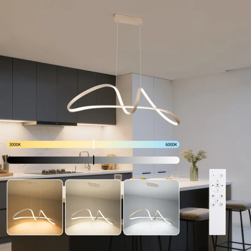 Brilagi - LED Stmívatelný lustr na lanku TWISTER LED/60W/230V 3000-6000K béžová + dálkové ovládání Odeslání Ihned