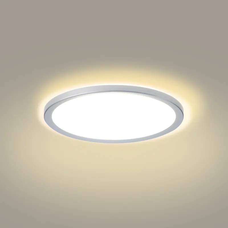 Finální Výprodej Brilagi - LED Koupelnové stropní svítidlo ULTRA SLIM LED/18W/230V pr. 30 cm stříbrná IP54